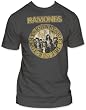 The Ramones Distressed Yellow Band Seal Fitted Jersey T-shirt