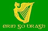 Produkt-Bild: PREMIUM Aufkleber IRLAND Erin go bragh Ireland Eire Gr&ouml;sse: 8,4 x 5,4 cm -- ideal f&uuml;rs Auto Motorad Biker Sticker Autoaufkleber -- mit Schutzlaminat und Transferfolie -- Made in Germany -- Sehr lange Haltbarkeit !! KEIN VERSAND an Packstationen !!