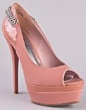 Anne Michelle ECSTACY-02 Chain Heel Platform Stiletto Pump