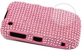 PINK DIAMANTE HARD BACK COVER FOR BLACKBERRY CURVE 8520