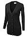 NINEXIS Women's Long Button Down Cardigan w/ Patch Pockets S-XL (6 Colors)
