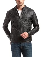 Best Mountain Cazadora Piel Clinton (Negro)