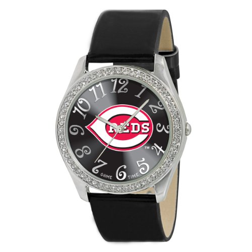 Game Time Women's MLB-GLI-CIN Glitz Classic Analog Cincinnati Reds Watch