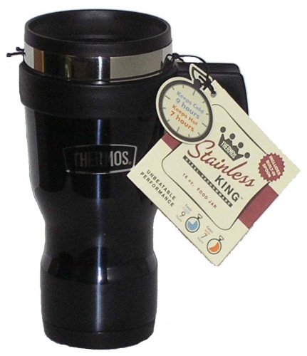 Thermos King Stainless Steel Travel Mug, Blue, 450ml