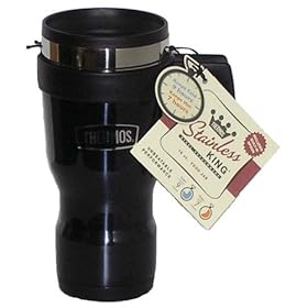 Thermos King Tazza da viaggio in acciaio INOX 450 ml, colore: Blu