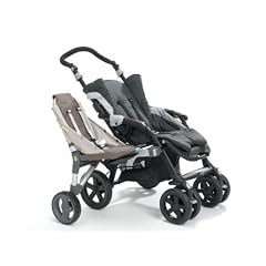 Buggypod 841006 - Beiwagen f�r Buggy, Sport und Kinderwagen mit 1 dicken Rohr, Steingrau