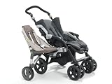 Buggypod 841006 - Beiwagen f�r Buggy, Sport und Kinderwagen mit 1 dicken Rohr, Steingrau