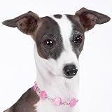 PINK- Heart Crystal Dog/Puppy Collar Necklace