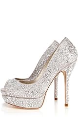Crystal Encrusted Peep Toe