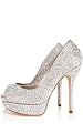 Crystal Encrusted Peep Toe
