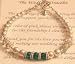 Message of Love Jewelry Bridal Party Bracelet with Maid of Honor Charm