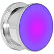 9/16" Stainless Steel Purple LED Light Up Screw Fit Plug