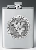 West Virginia Mountaineers 8 oz Stainless Steel Flask - NCAA College Athletics