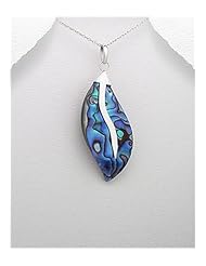 Shell Pendant Necklace In 92.5 Sterling Silver