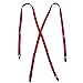 CTM® Womens Elastic Clip-End 1/2 Inch Skinny Urban Suspenders