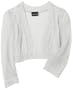 Paperdoll Girls 7-16 3/4 Sleeve Sweater Knit Shrug,Silver,S(7)