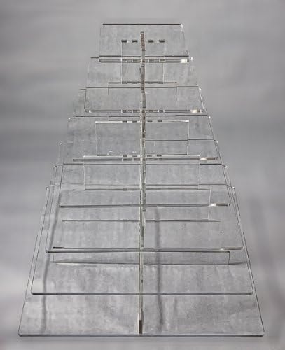 Cupcake & Pastry Stand, Clear Acrylic Square 7 Tier by GSA