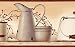 Burgundy Country Enamelware Wallpaper Border Image