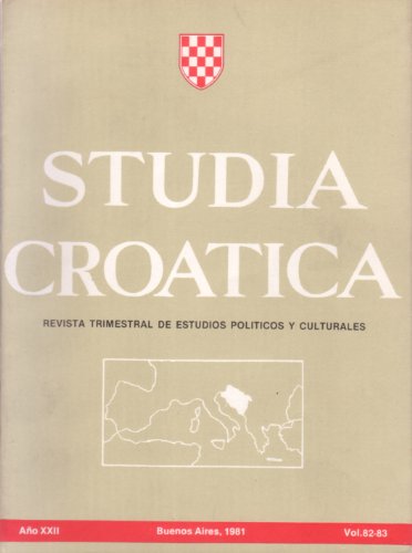 Studia Croatica - números 82-83 - 1981 (Spanish 