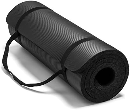Spoga, Premium 5/8-inch Extra Thick 71-inch Long High Density Exercise Yoga Mat with Comfort Foam and Carrying Straps
