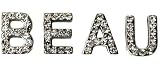 Beau Nouveau BNKIT18SQLTCD18 18MM Rhinestone Letter Kit-Clear Diamond