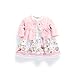 Ferenyi's Baby Girl's Clothes Long-sleeved Jacket and Floral Dress Sets