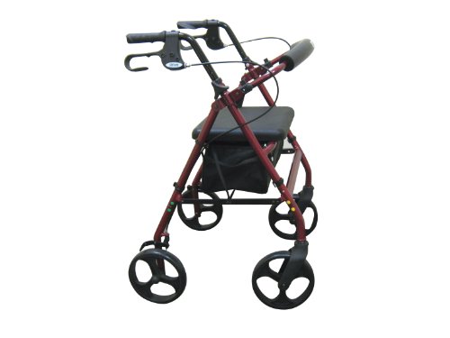 Aluminum Rollator with 8 Casters