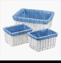 Woven Willow Basket Trio