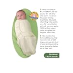 Kiddopotamus & Co. Organic Cotton SwaddleMe Small/Med 7-14lb - Ivory
