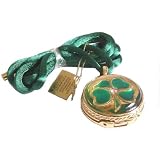 Four Leaf Clover Pleasures Estee Lauder Solid Perfume Compact (Box)