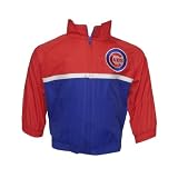 MLB Chicago Cubs Baby / Infant Athletic Zip-Up Coat / Jacket with Embroidered Logo - Red & Blue (Size: 12)