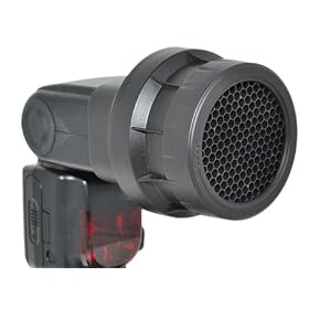 Rainbowimaging 3 in 1 Stacking Grid Light Spot modifier System for Canon 580EX / 580EX II