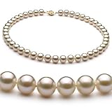 PearlsOnly White 8-9mm AAA Freshwater Pearl Necklace