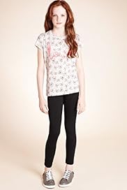 Girls Limited Pure Cotton Love Sequin T Shirt