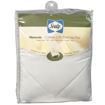 Sealy Natural Cotton Crib Mattress Pad