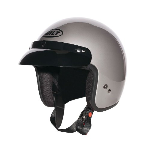 CUSTOM BILT Jet Open-Face Motorcycle Helmet - SM, Pearl Gray On Sale