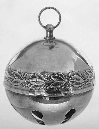 Wallace Sleigh Bell-Silverplate Ornament No Box, Collectible - 913902