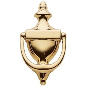 Baldwin 0102.003 Colonial Door Knocker, Lifetime Polished Brass by Baldwin