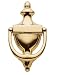 Baldwin 0102.003 Colonial Door Knocker, Lifetime Polished Brass