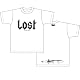 咎狗の血 Tシャツ LOST柄 ホワイト サイズ:S 咎狗の血 Tシャツ LOST柄 ホワイト サイズ:S