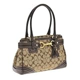 コーチ バッグ COACH ハンドバッグ カーキ系 ハンプトンズシグネチャー 10507-BKHDB COACH ハンドバッグ