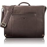 SOLO Premium Leather  16" Laptop Messenger, Espresso, VTA502-3