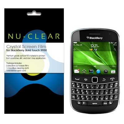 BlackBerry Bold Touch 9930 Screen Protector Premium Crystal Clear (2-Pack) by NU-CLEAR