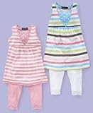 Ferocious Chik Little Girl Striped Tank and Leggings Set