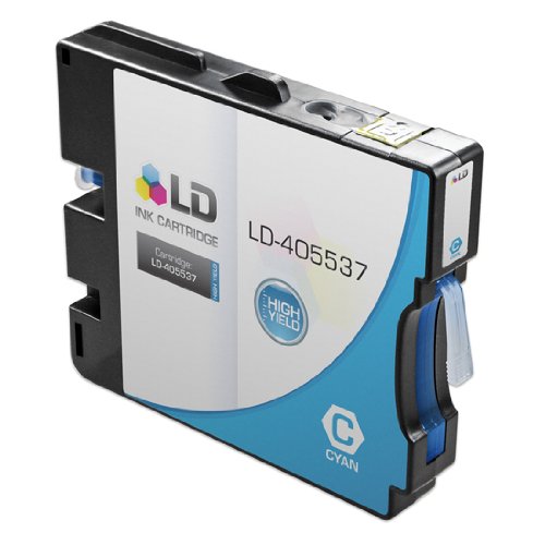 LD © Compatible Ricoh 405537 High-Yield Cyan Ink Cartridge (GC 21CH)
