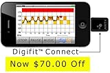 Digifit Connect: Requires .99 upgrade to Advanced Functionality or .99 paid app.