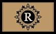 Imperial Monogram Coir Mat - R Imperial Monogram Coir Mat - R