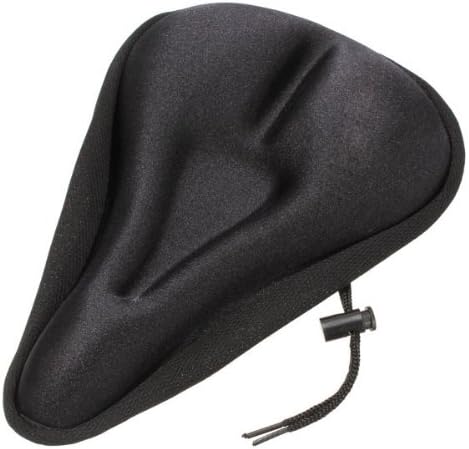 Bike Bicycle Silicone Soft Gel Saddle Seat Cover Cushion Pad Black