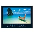 Posters: Motivational Poster - Destiny - Beach and Boat (36 x 24 inches)
