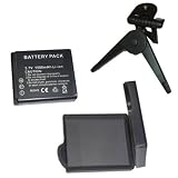 HQRP Replacement NP-70 Battery for Fuji FinePix F20, F40fd, F45fd, F47fd Digital Camera plus HQRP Black Mini Tripod